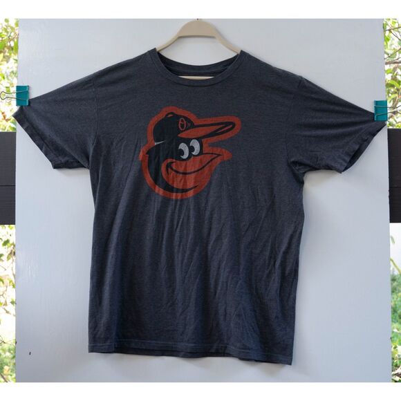 Baltimore Orioles Logo Gray T-Shirt MLB Genuine Merchandise Men's Size L - Picture 1 of 5